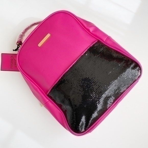 NWT Juicy couture hot pink and black backpack main image 6